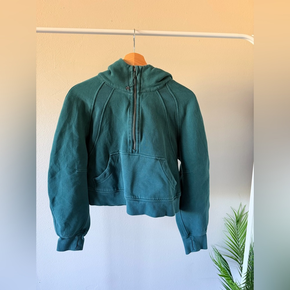 Lululemon scuba oversized 1/2 zip hooded jacket size X/S